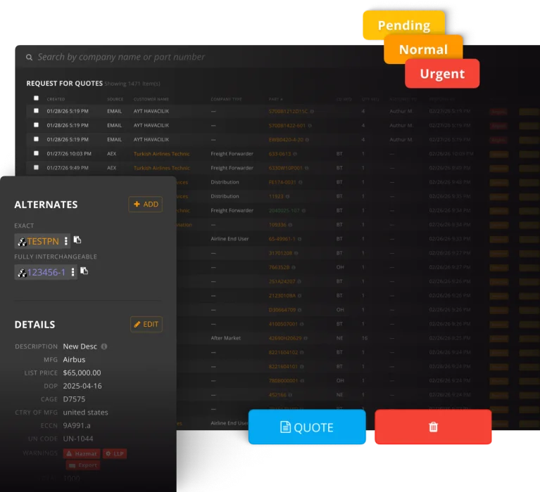 InfoTrader quoting interface